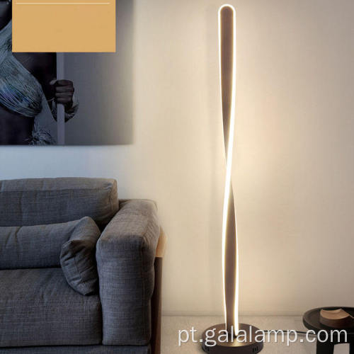 Candeeiro de pé LED nórdico elegante